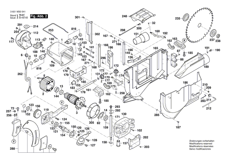 New Genuine Bosch 1619PB2526 Nameplate