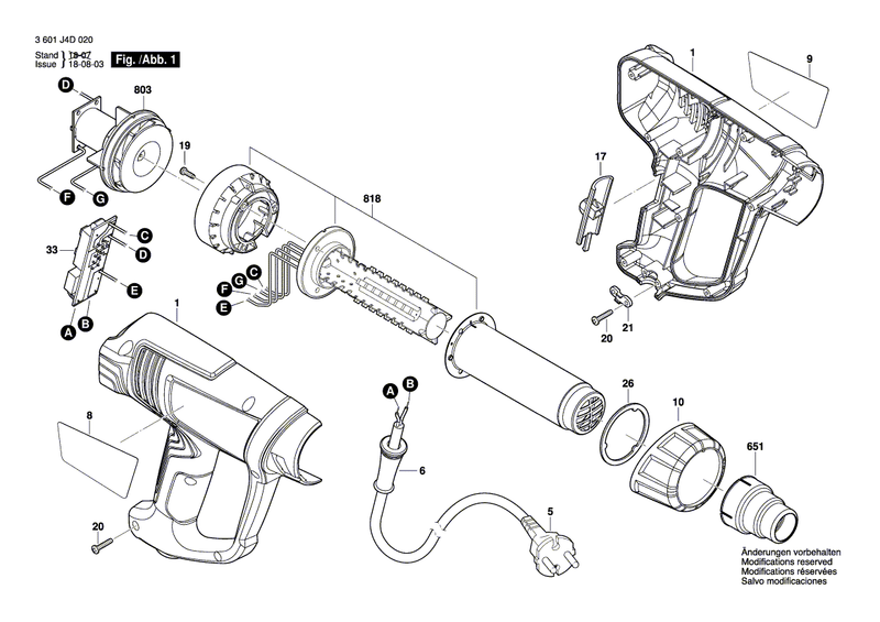 New Genuine Bosch 1619PB2807 Locating ring