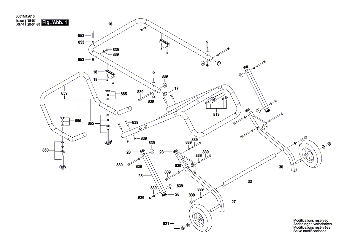 New Genuine Bosch 1619PB2830 End cap