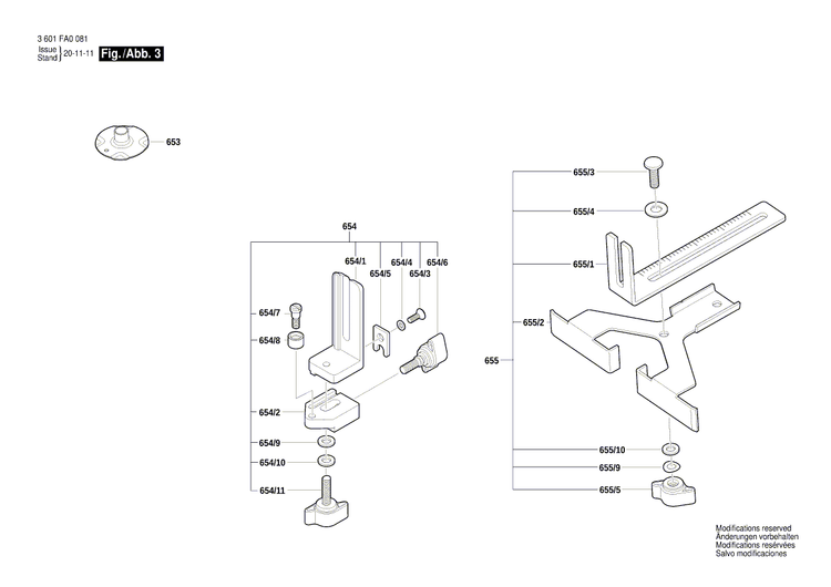 New Genuine Bosch 1619PB3065 Guide