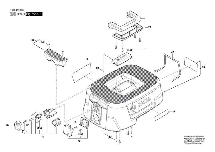 New Genuine Bosch 1619PB3281 Filter Bracket