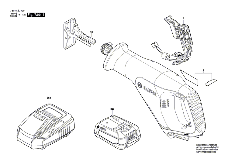 New Genuine Bosch 1619PB3484 Supporting foot