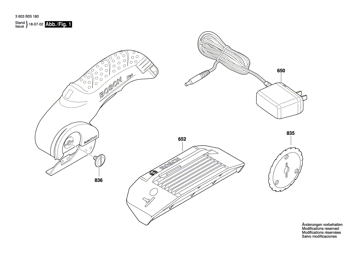 New Genuine Bosch 1619PB3577 Charger