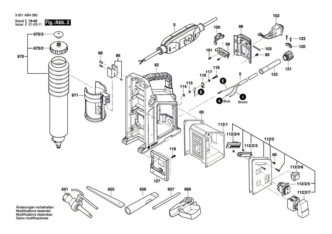 New Genuine Bosch 1619PB3645 Spring