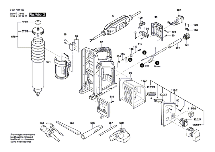 New Genuine Bosch 1619PB3691 Rear Plate