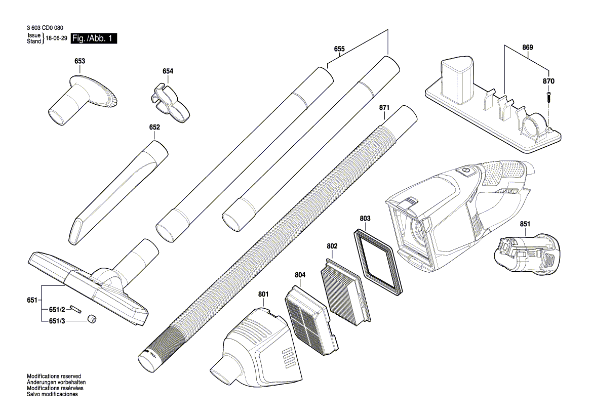 New Genuine Bosch 1619PB3790 Dust container