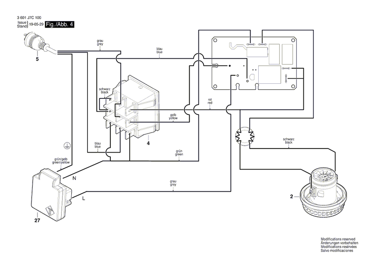 New Genuine Bosch 1619PB3890 Switch Kit