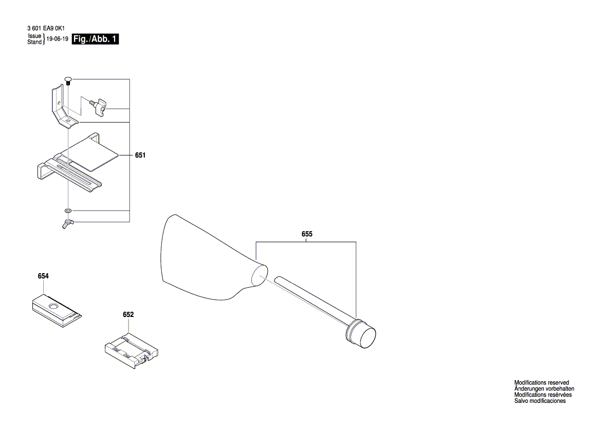 New Genuine Bosch 1619PB4249 Switch