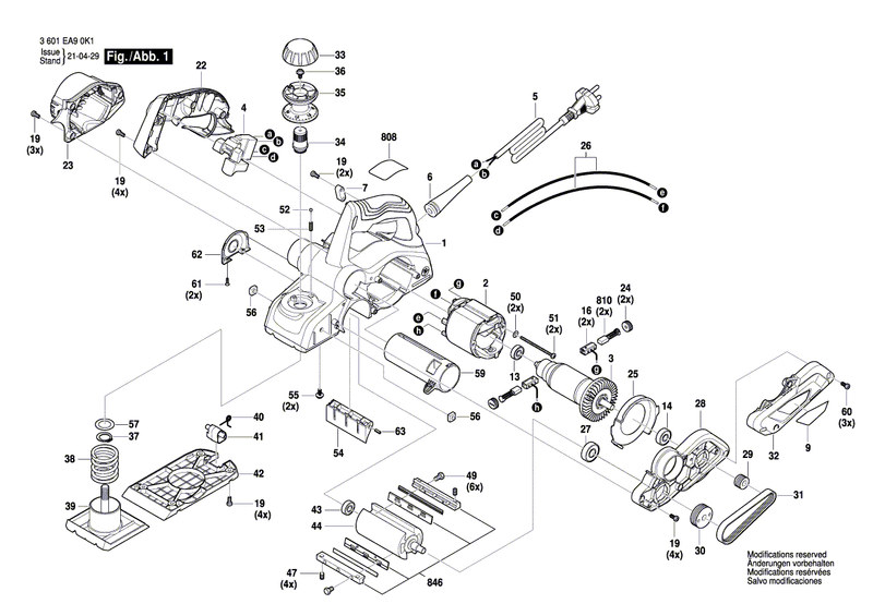 New Genuine Bosch 1619PB4261 Air-Deflector Ring
