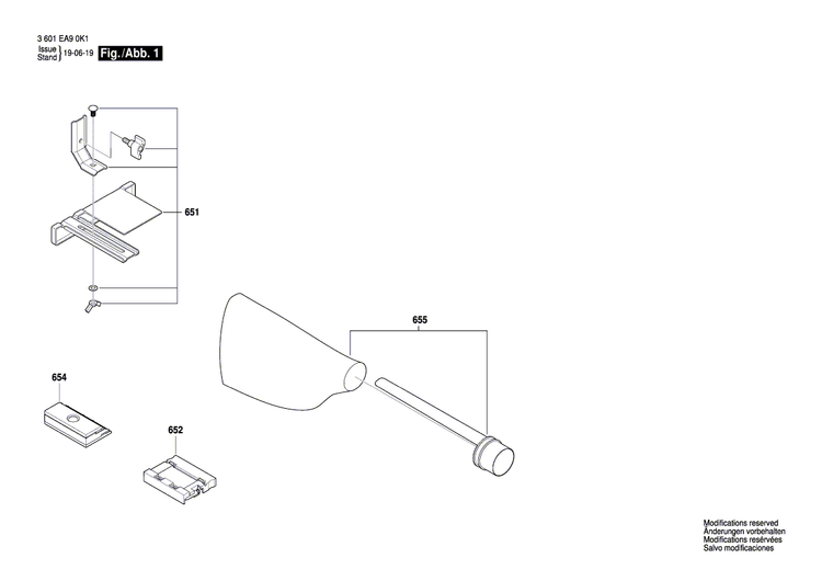 New Genuine Bosch 1619PB4329 Nameplate