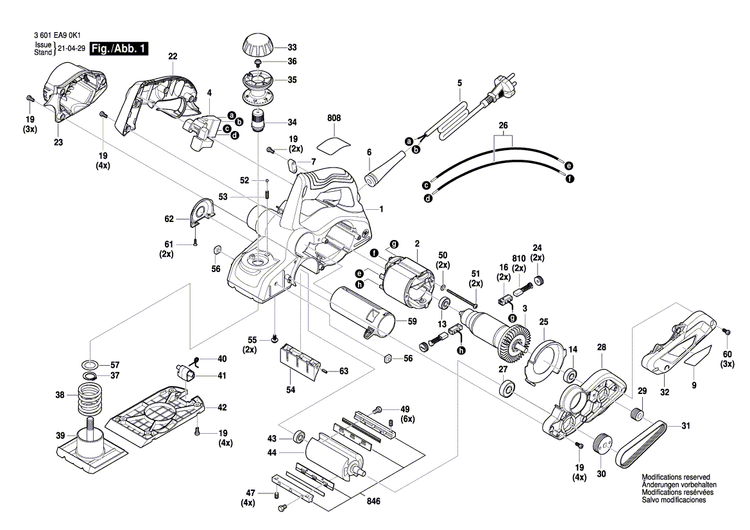 New Genuine Bosch 1619PB4329 Nameplate