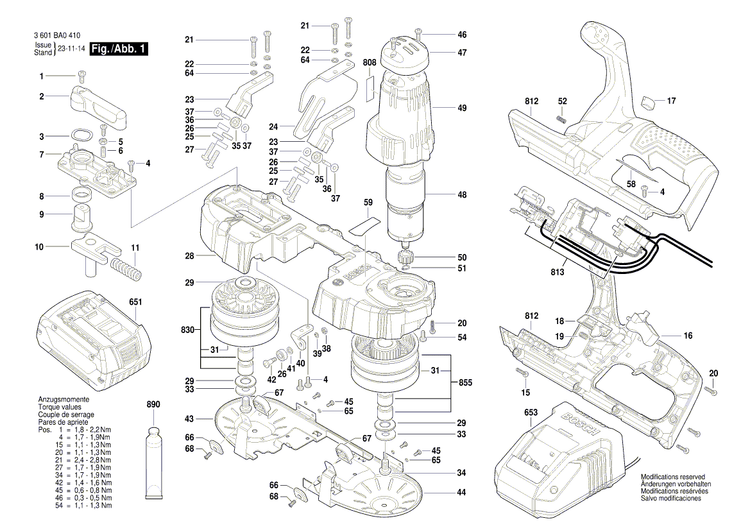 New Genuine Bosch 1619PB4355 Label