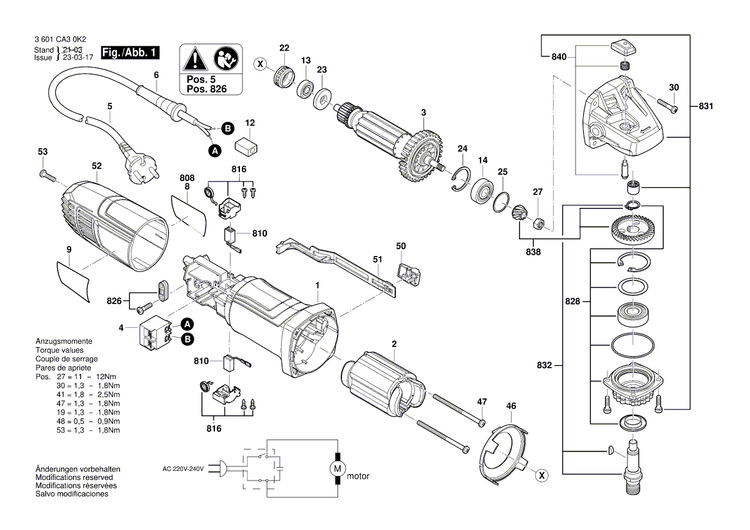 New Genuine Bosch 1619PB4665 Push-Button