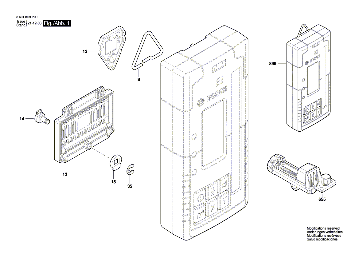 New Genuine Bosch 1619PB4688 Battery Cover