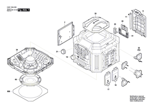 New Genuine Bosch 1619PB5870 Nameplate