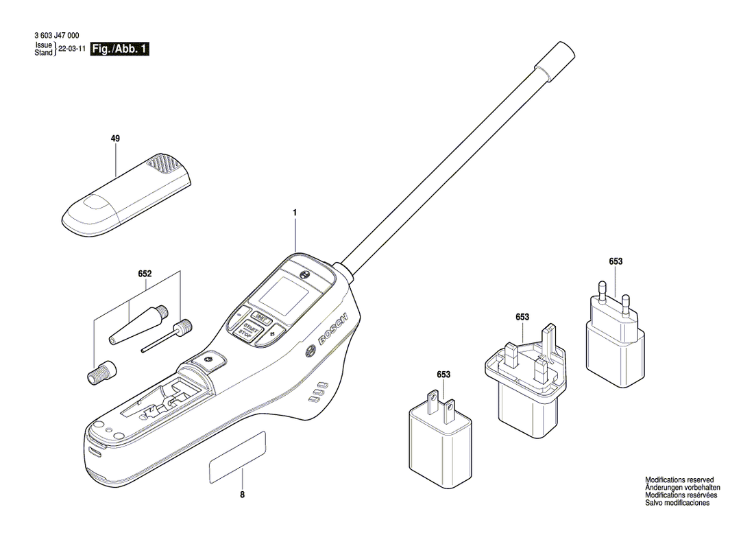 New Genuine Bosch 1619PB5937 Accessory Set