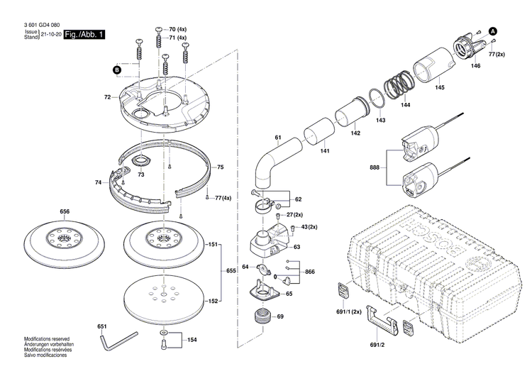 New Genuine Bosch 1619PB5980 Sealing Plate