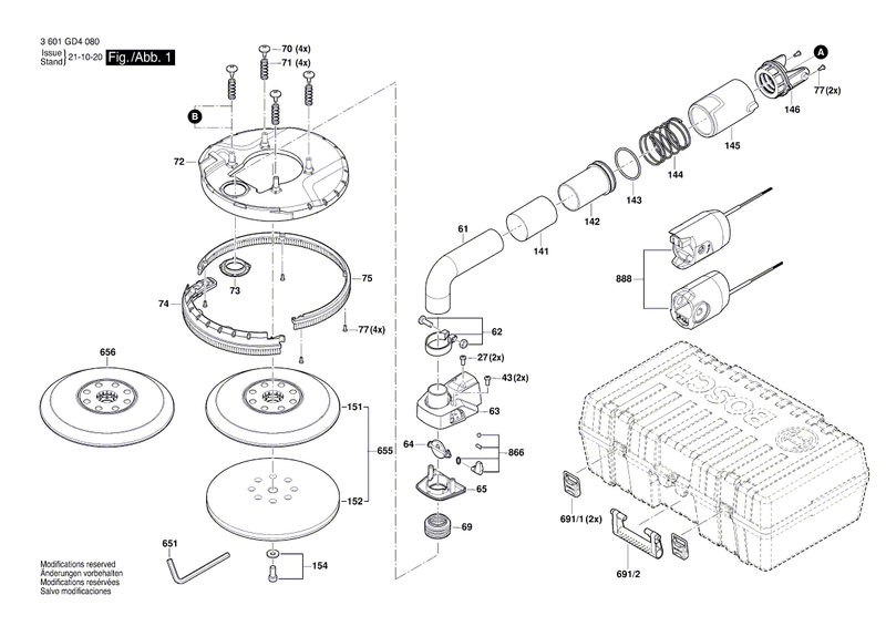 New Genuine Bosch 1619PB6043 Straight Pin