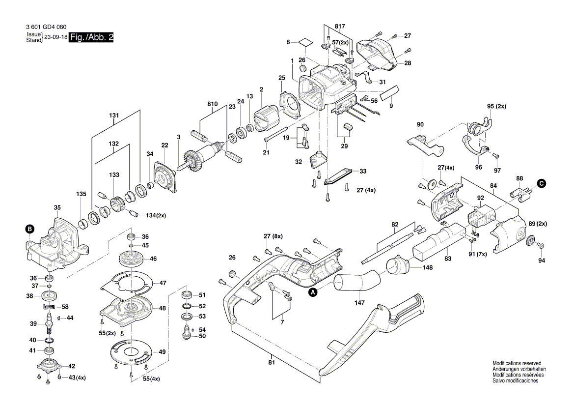 New Genuine Bosch 1619PB6063 Nameplate