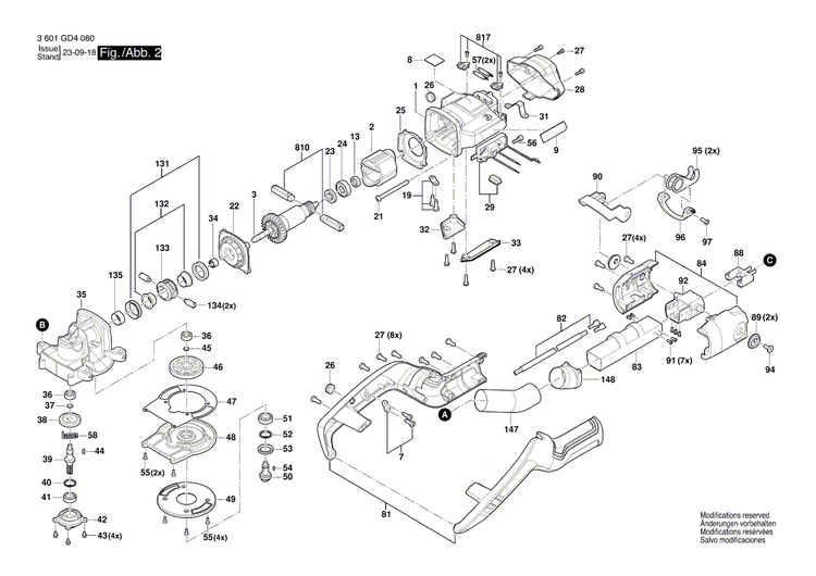 New Genuine Bosch 1619PB6065 Nameplate