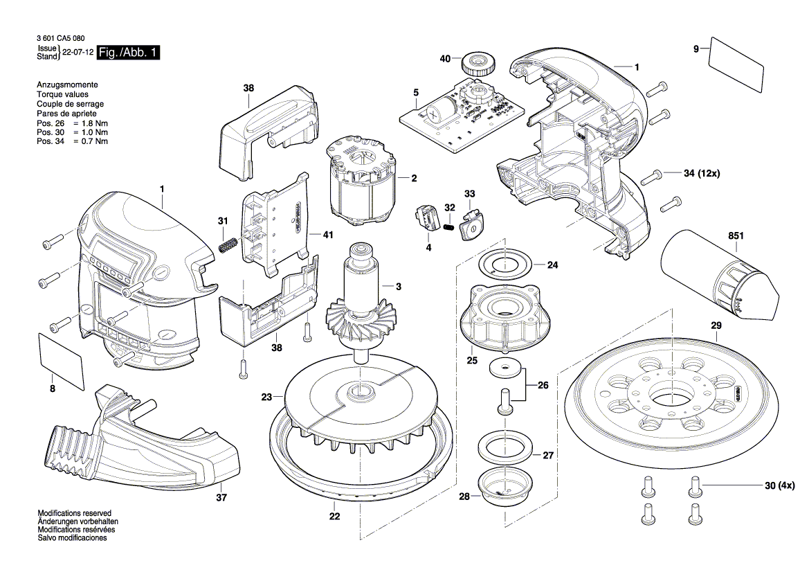 New Genuine Bosch 1619PB6097 Electronics Module