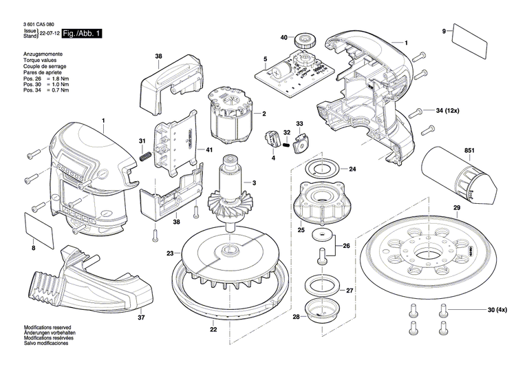 New Genuine Bosch 1619PB6097 Electronics Module