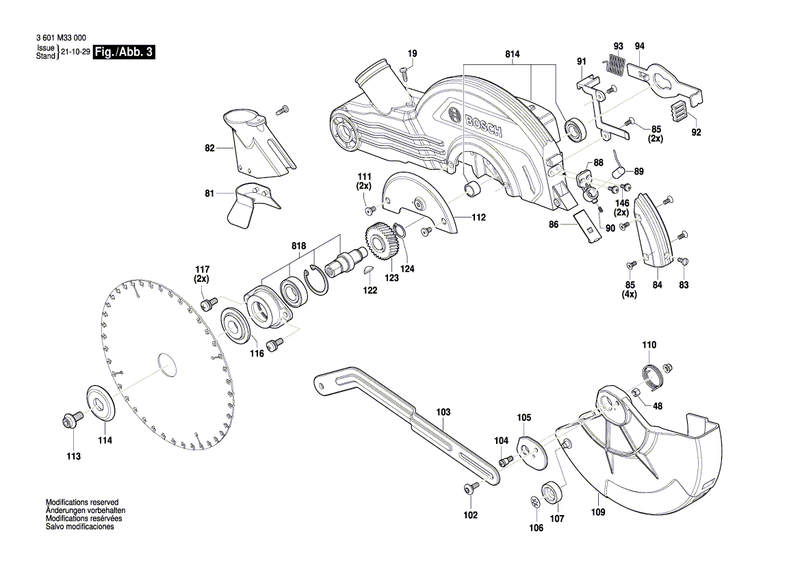 New Genuine Bosch 1619PB6110 Switch