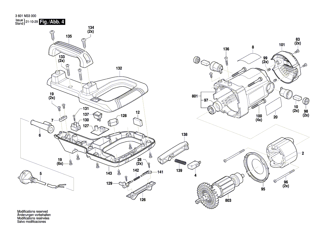 New Genuine Bosch 1619PB6184 Pan head screw