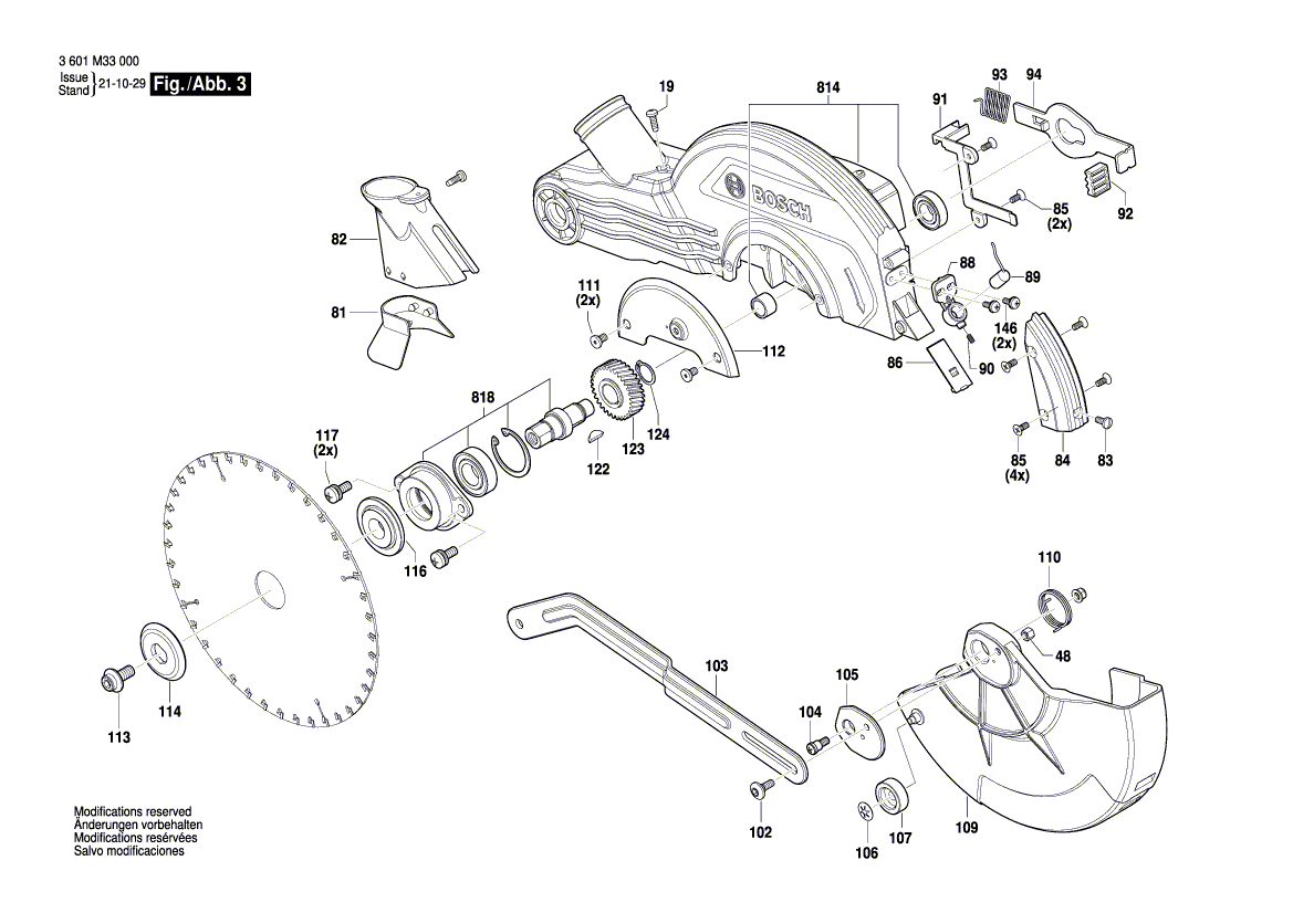 New Genuine Bosch 1619PB6249 Nameplate