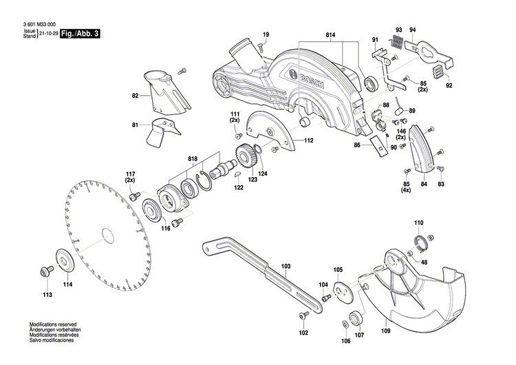 New Genuine Bosch 1619PB6249 Nameplate