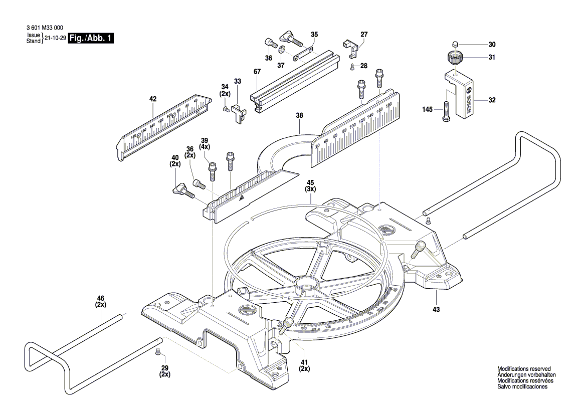New Genuine Bosch 1619PB6249 Nameplate