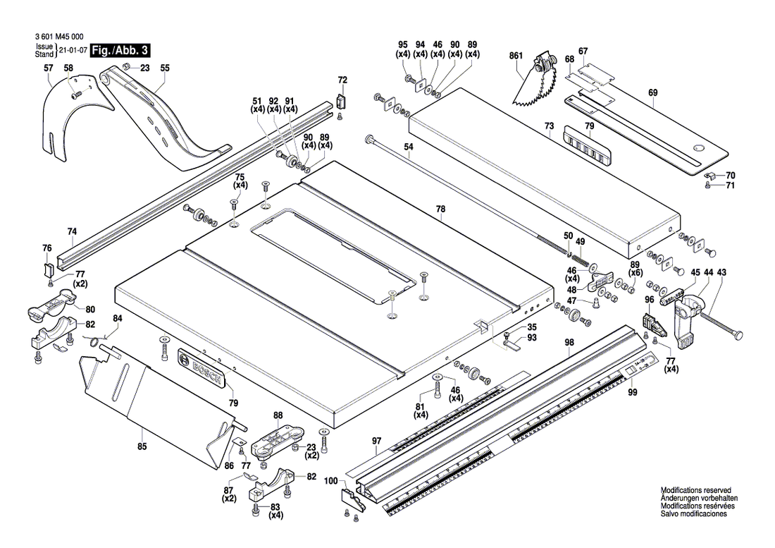 New Genuine Bosch 1619PB6271 Edge Guide