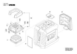 New Genuine Bosch 1619PB6324 Battery Cover