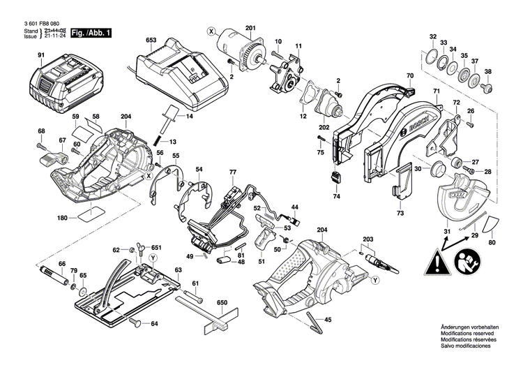 New Genuine Bosch 1619PB7069 Upper guard