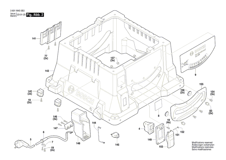 New Genuine Bosch 1619PB7207 Riving Knife