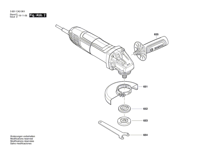 New Genuine Bosch 1619PB7212 Nameplate