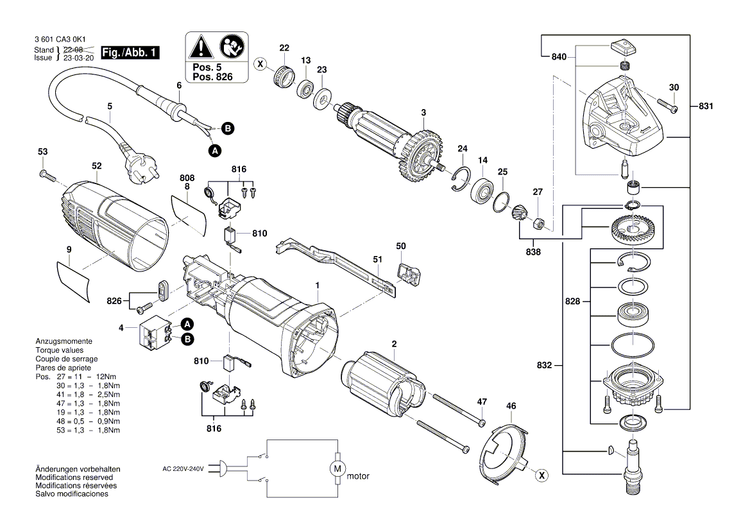 New Genuine Bosch 1619PB7212 Nameplate