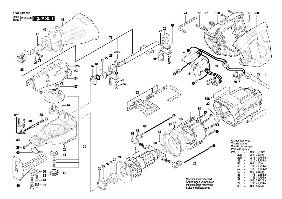 New Genuine Bosch 1619PB7248 Set Of Handles