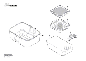 New Genuine Bosch 1619PB7300 Nameplate