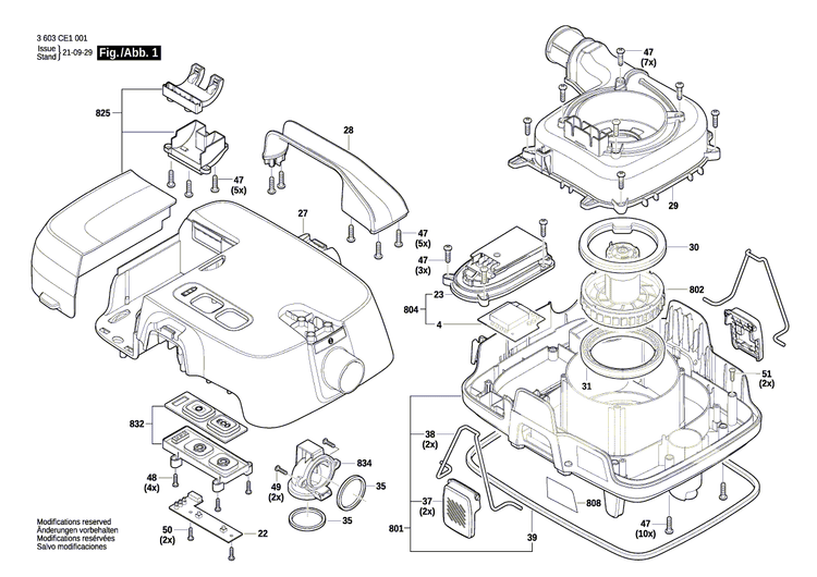 New Genuine Bosch 1619PB7300 Nameplate