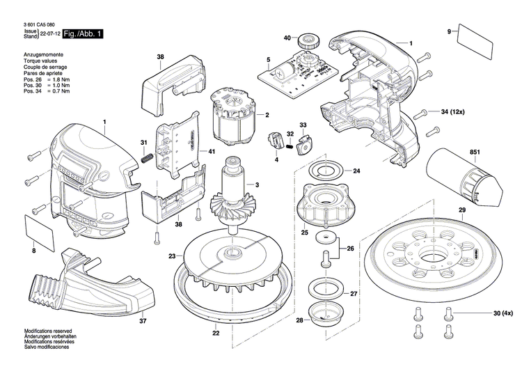 New Genuine Bosch 1619PB8281 Housing