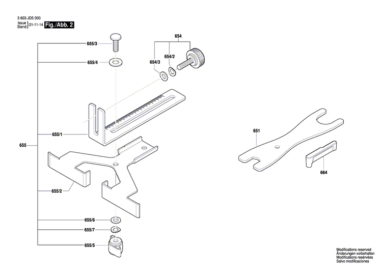 New Genuine Bosch 1619PB8396 Edge Guide