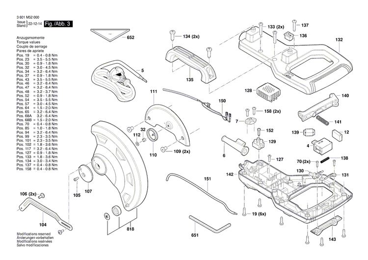 New Genuine Bosch 1619PB9067 Arm