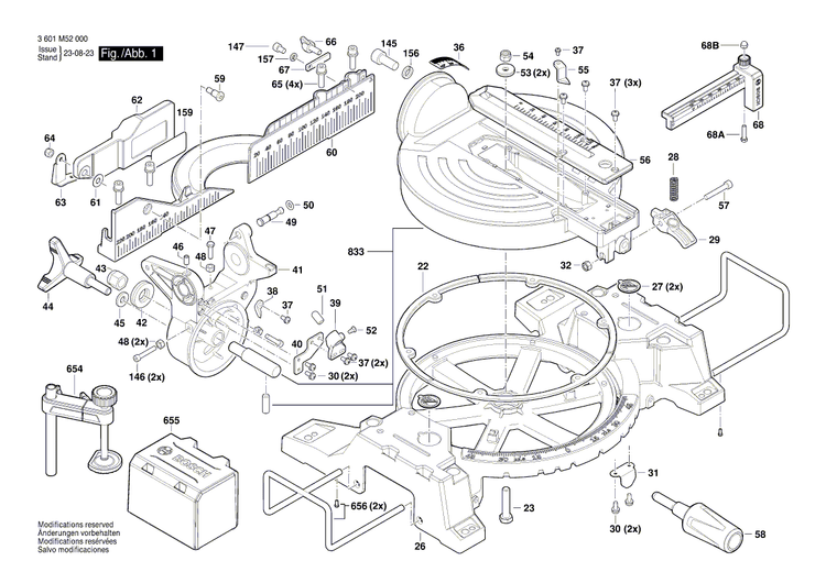 New Genuine Bosch 1619PB9067 Arm