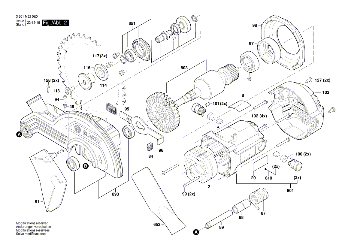 New Genuine Bosch 1619PB9093 Nameplate