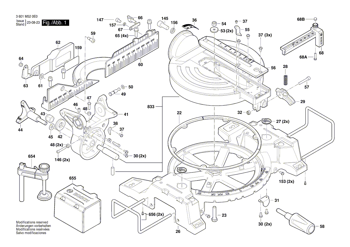 New Genuine Bosch 1619PB9093 Nameplate
