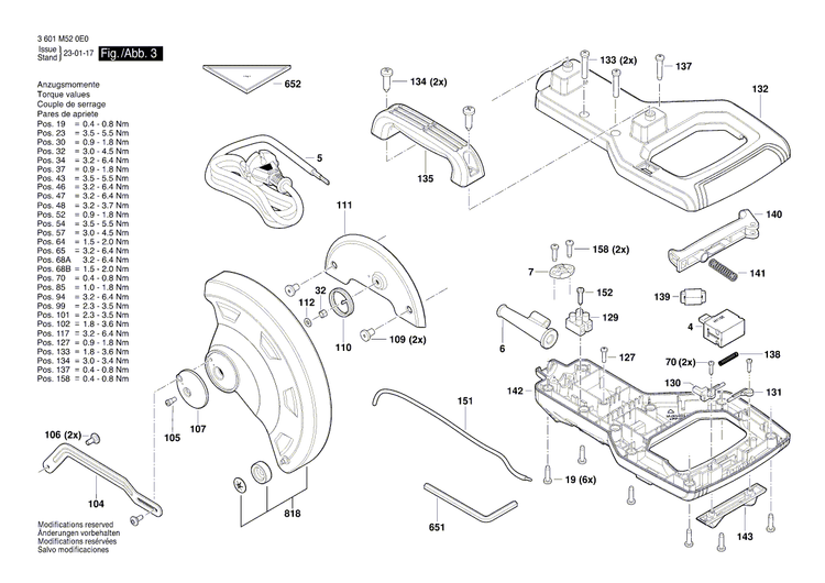 New Genuine Bosch 1619PB9138 Power supply cord