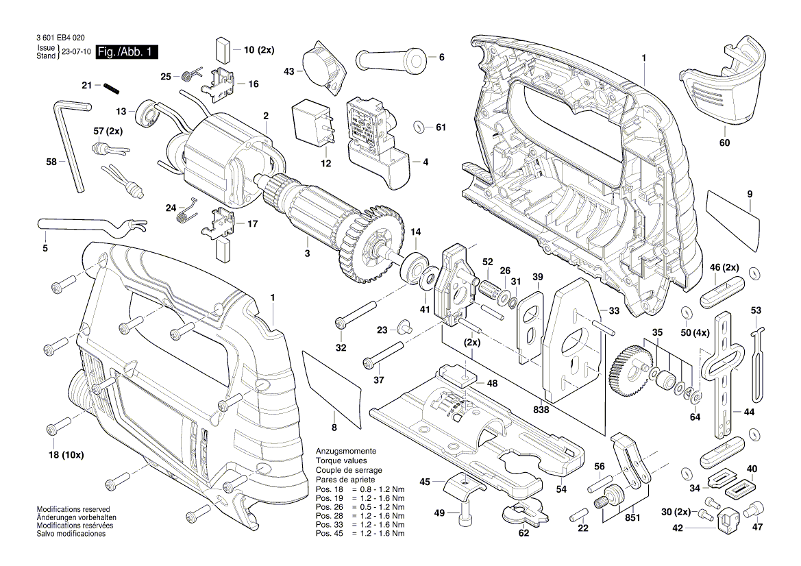 New Genuine Bosch 1619PB9357 Base Plate