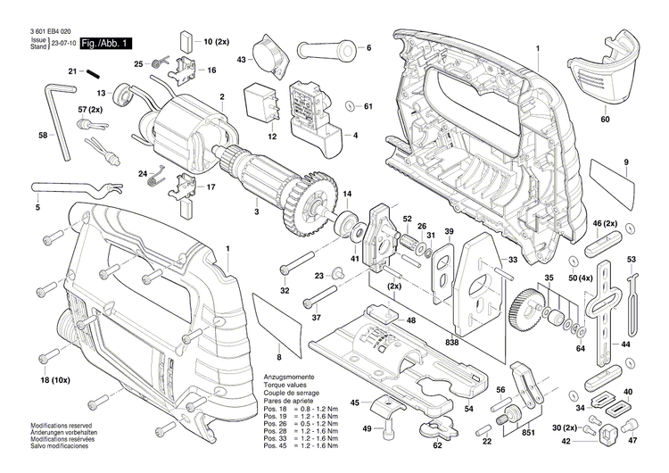 New Genuine Bosch 1619PB9357 Base Plate