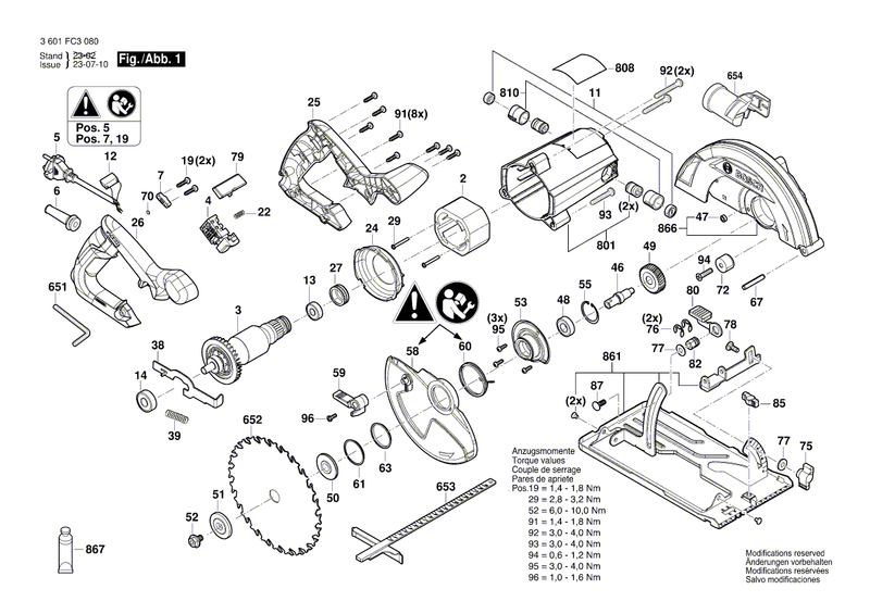 New Genuine Bosch 1619PB9432 Locking Washer